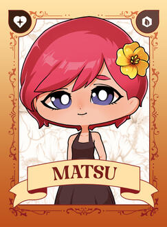 Matsu Trading Card - Front View Matsu Trading Card - Front View